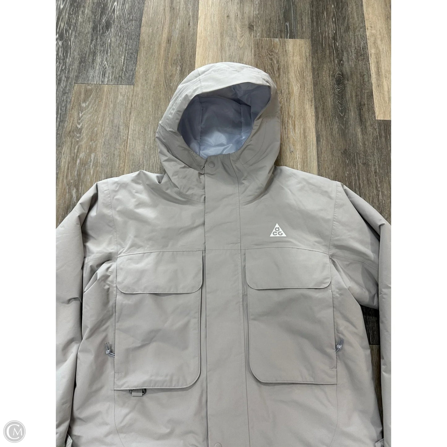 Coat Parka By Nike In Grey, Size: S