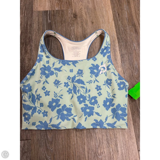 Athletic Bra By Peloton In Blue & Green, Size: S