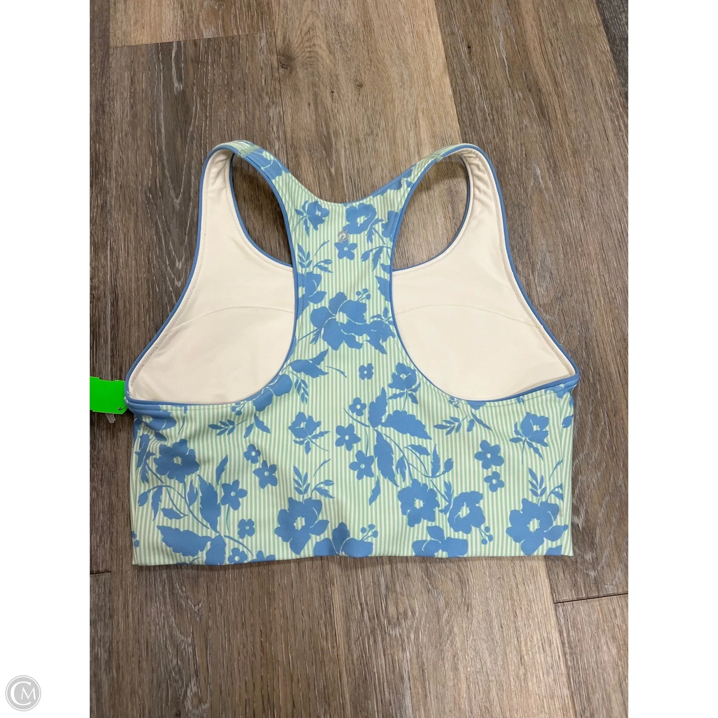 Athletic Bra By Peloton In Blue & Green, Size: S