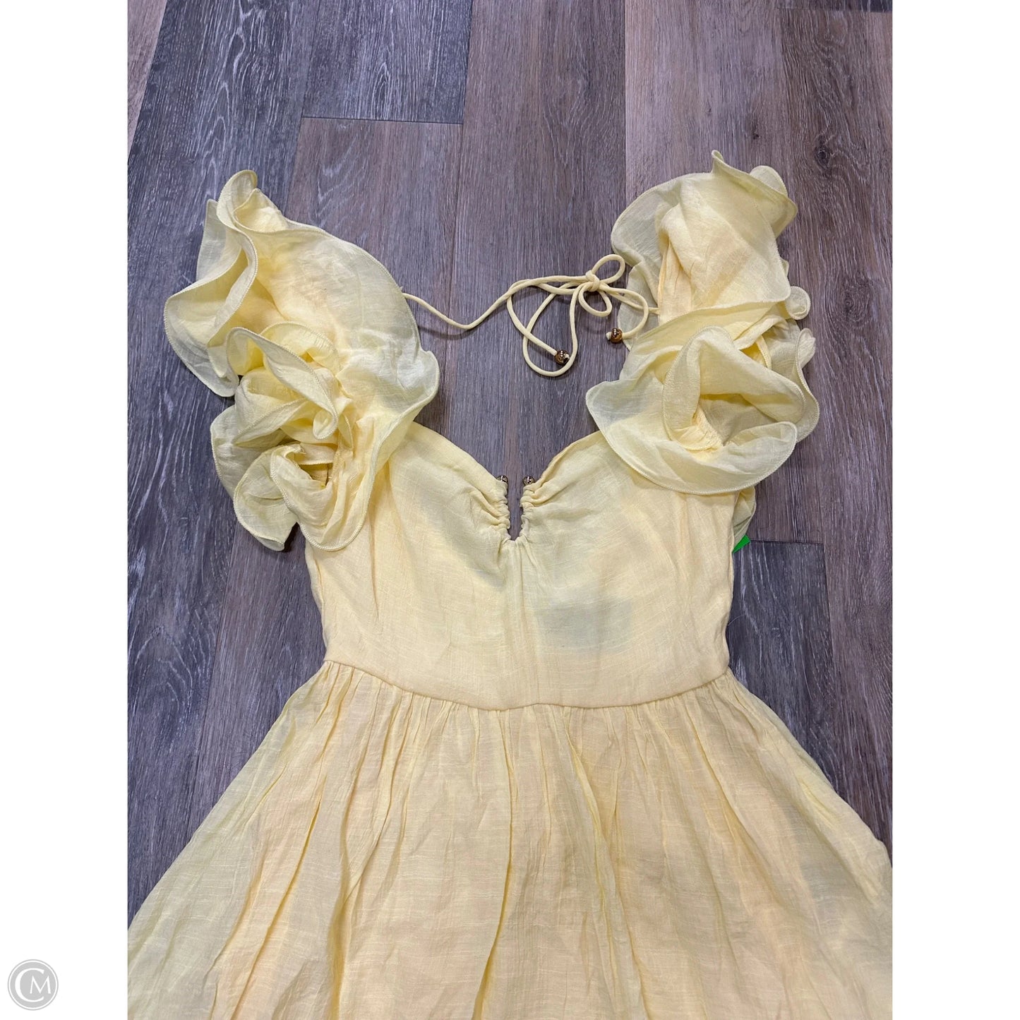 Dress Casual Short By Angel Biba In Yellow, Size: S