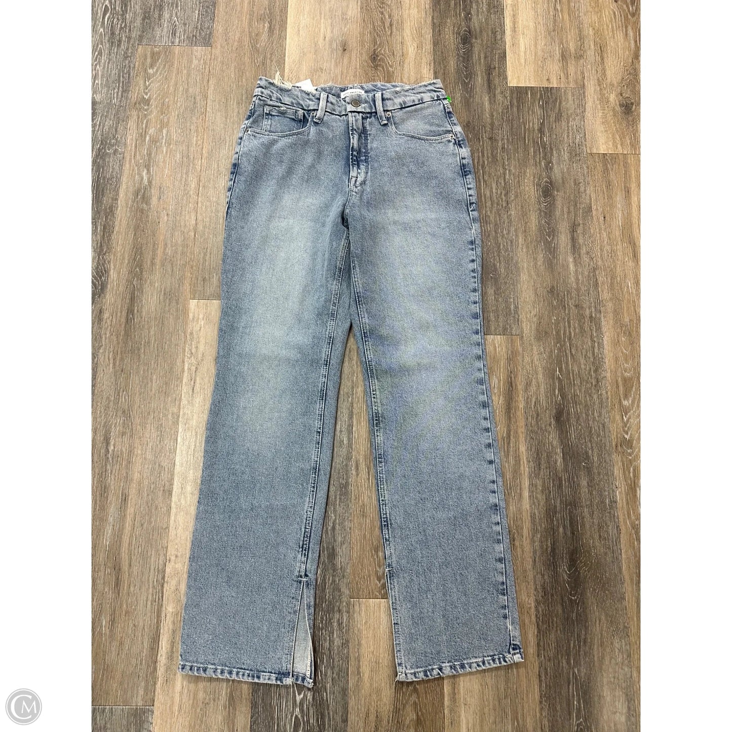 Jeans Straight By Good American In Blue Denim, Size: 4