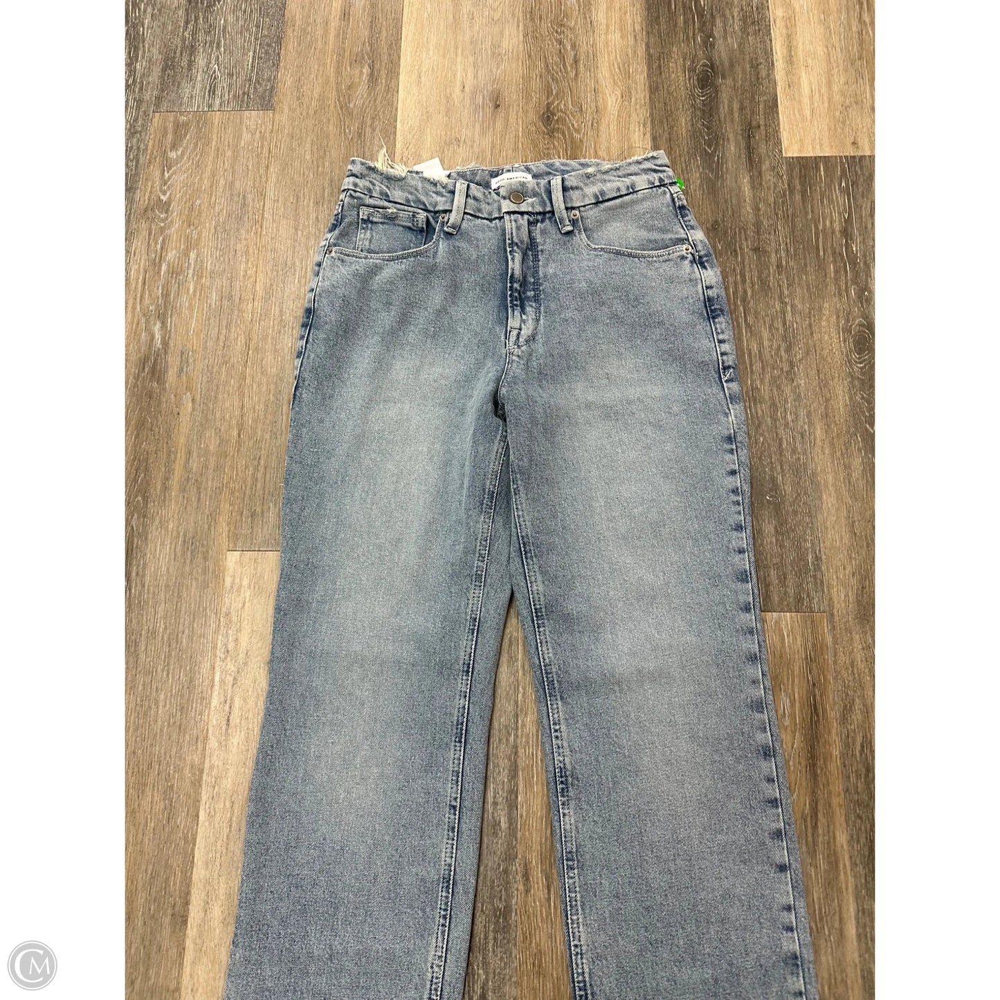 Jeans Straight By Good American In Blue Denim, Size: 4
