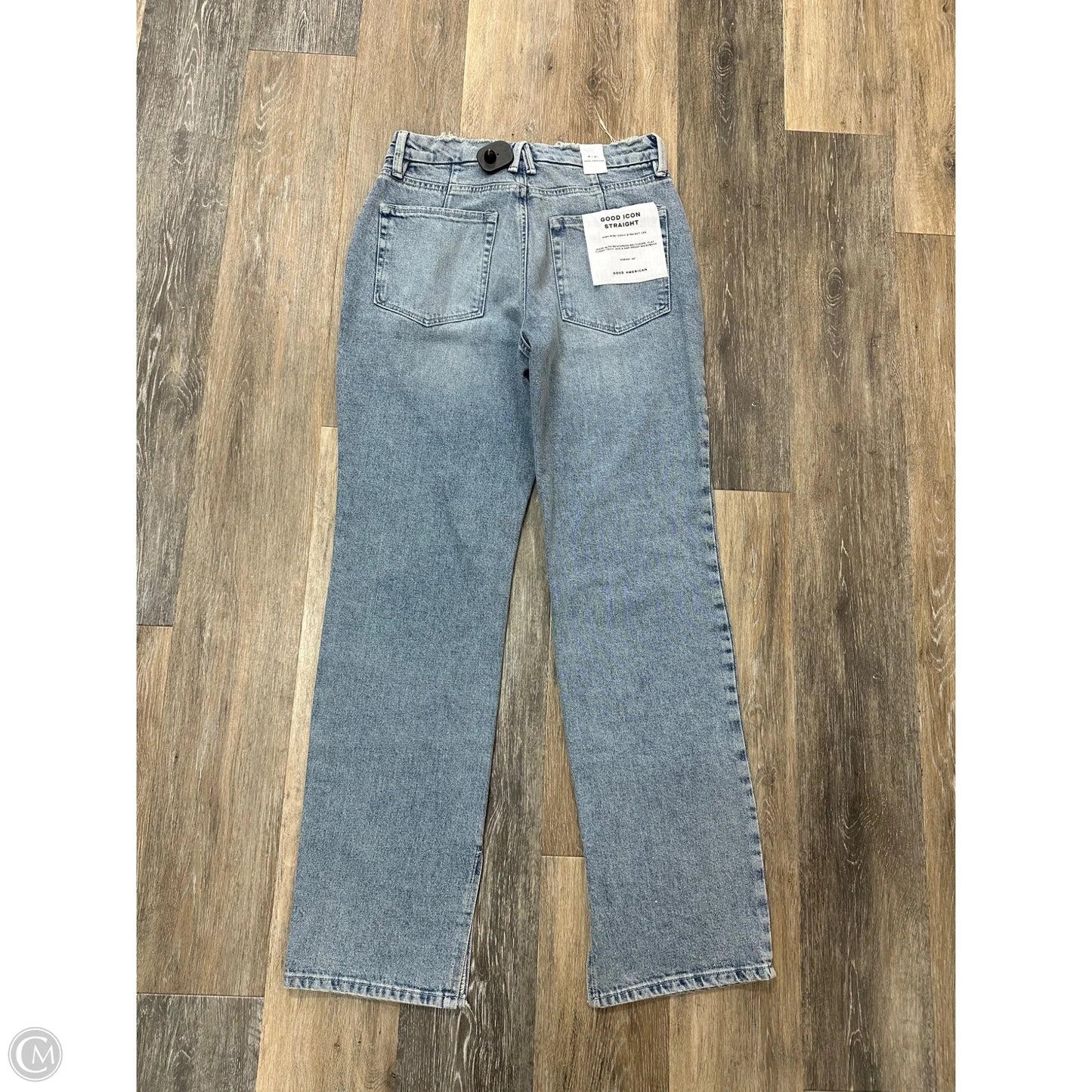 Jeans Straight By Good American In Blue Denim, Size: 4