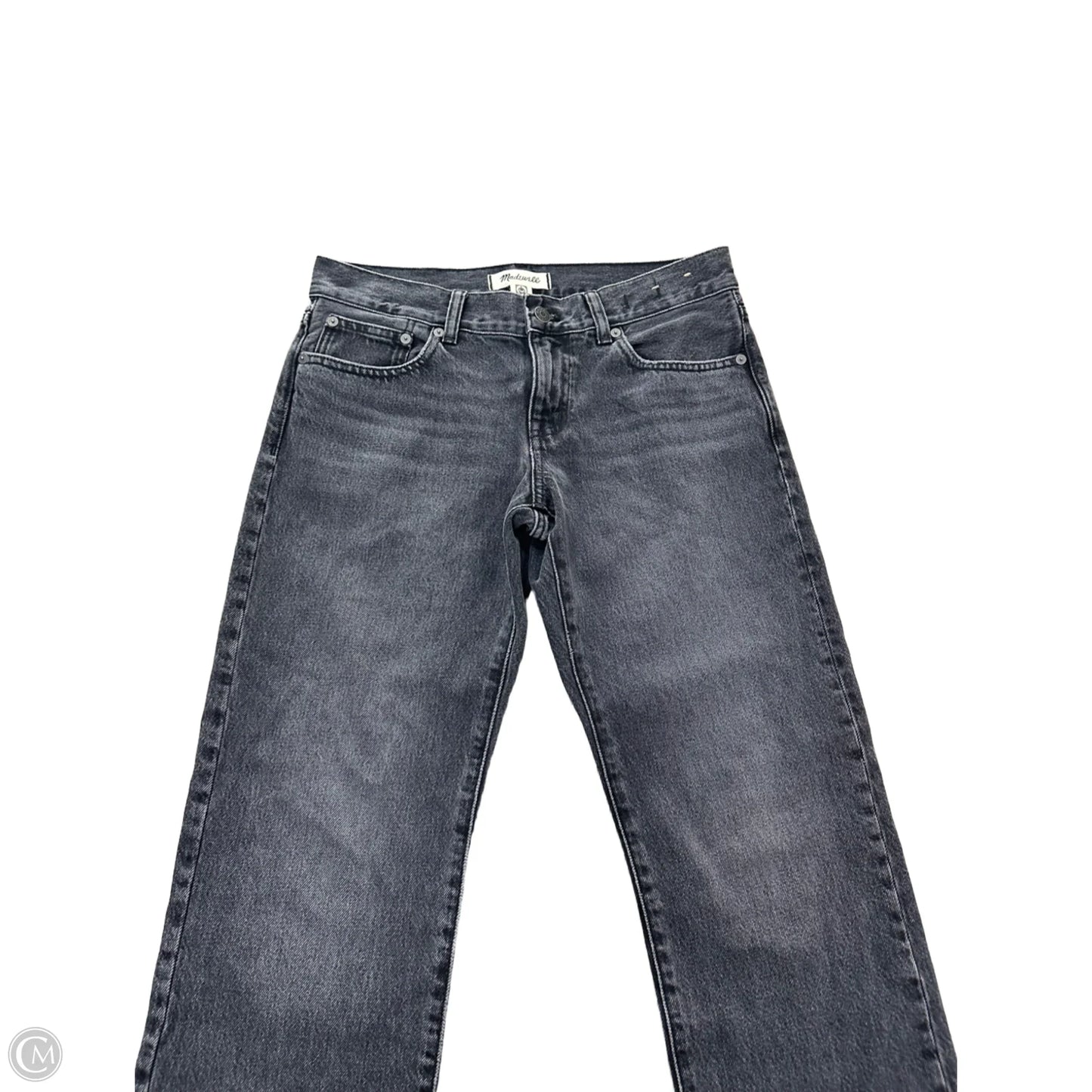 Jeans Straight By Madewell In Black Denim, Size: 2
