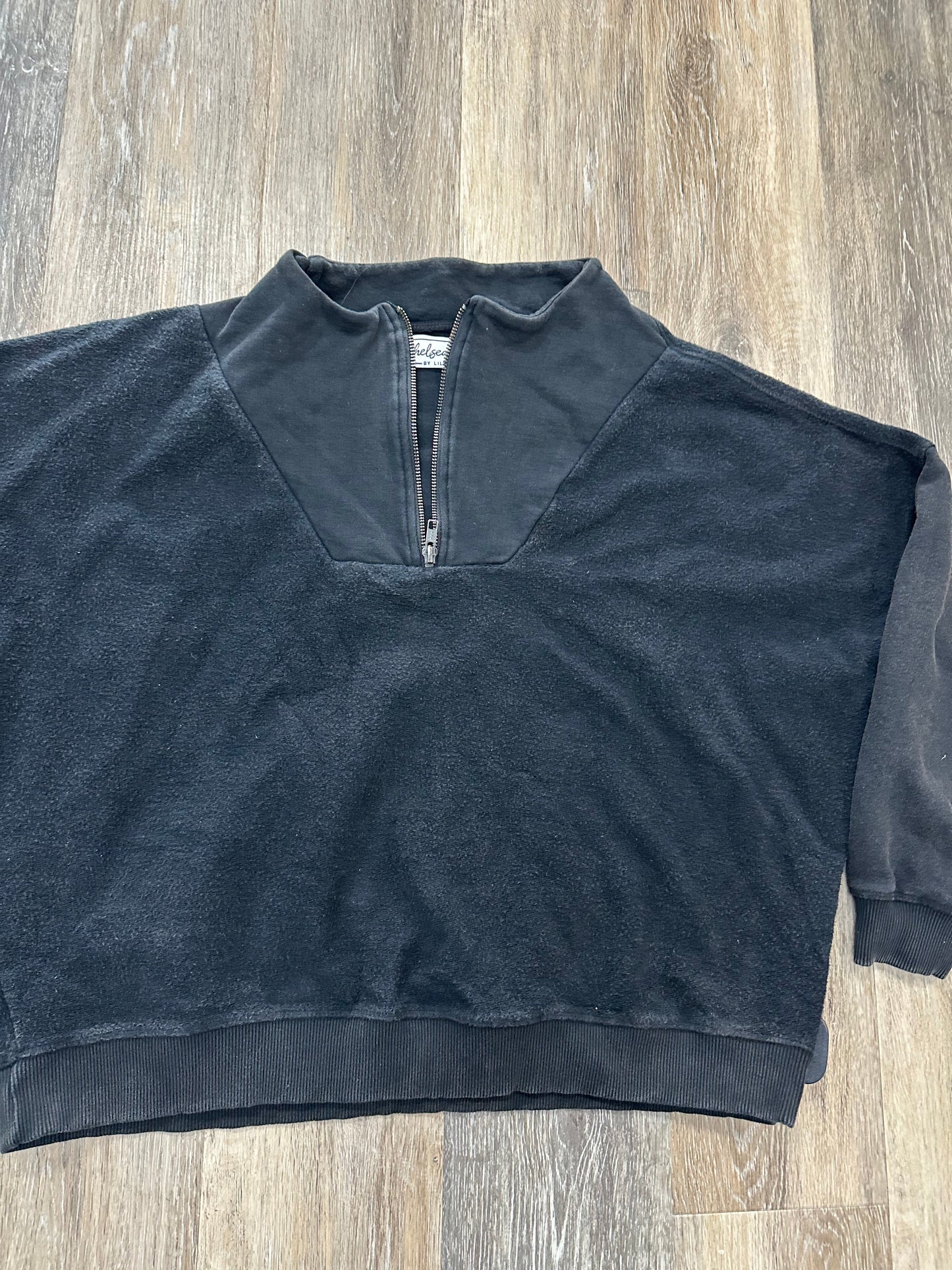 Sweatshirt Collar By Lily & Lottie In Black, Size: S