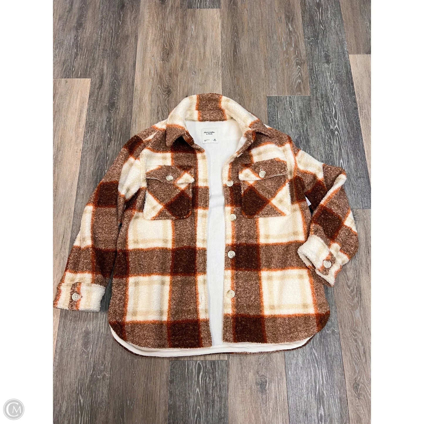 Jacket Faux Fur & Sherpa By Abercrombie And Fitch In Multi-colored, Size: M