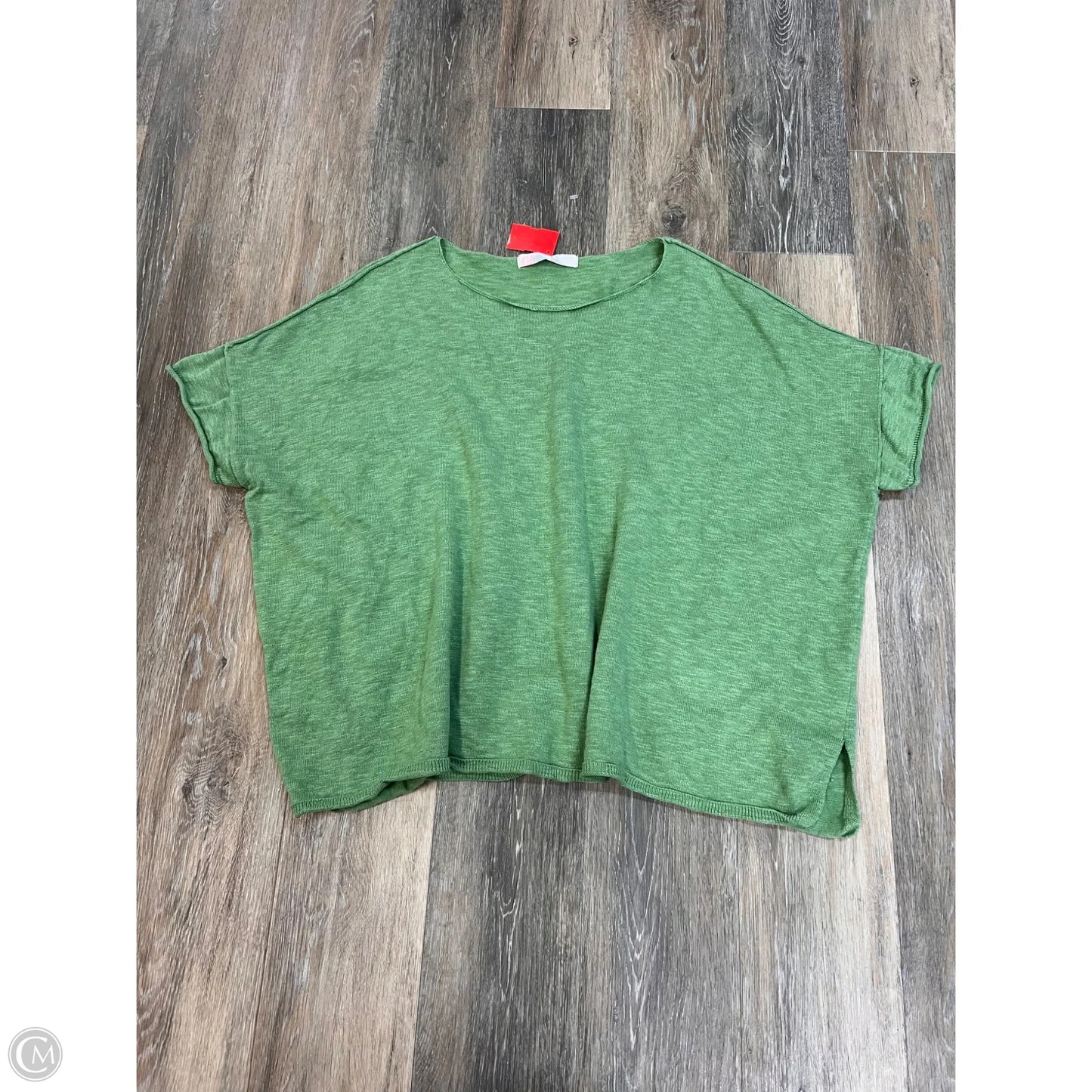 Top Short Sleeve By Free People In Green, Size: M