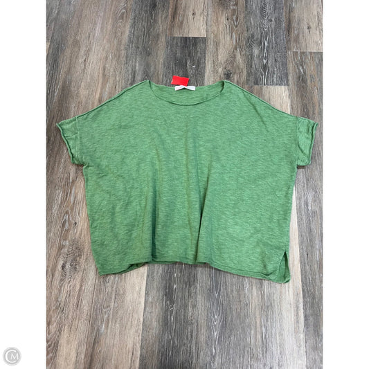 Top Short Sleeve By Free People In Green, Size: M