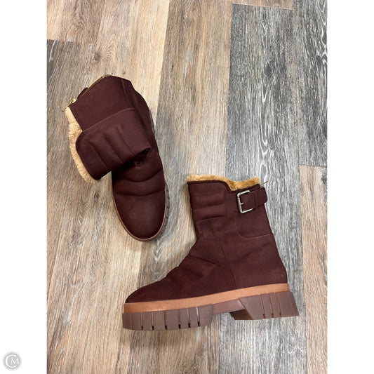 Boots Ankle Heels By Free People In Brown, Size: 8.5