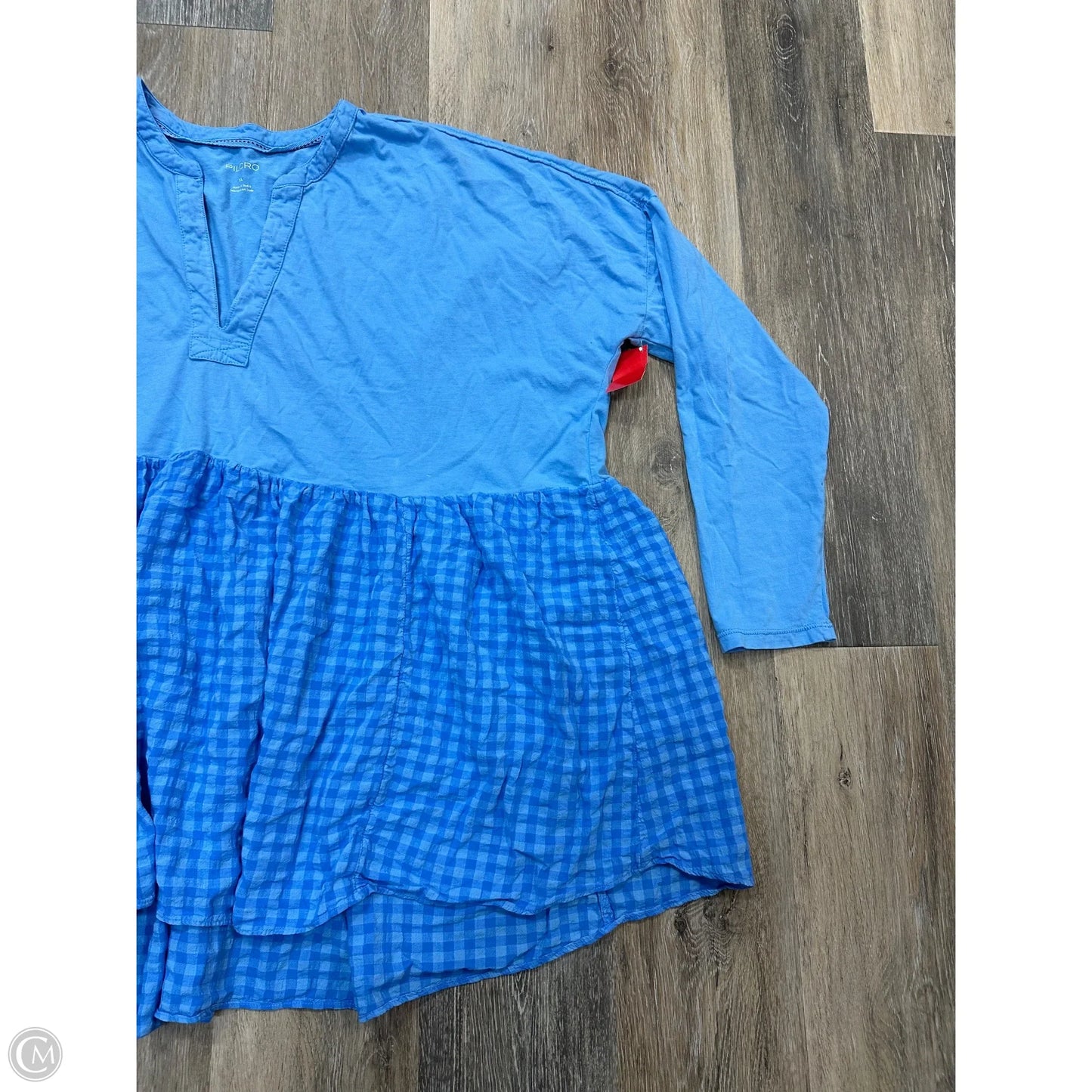 Top Long Sleeve By Pilcro In Blue, Size: Xl