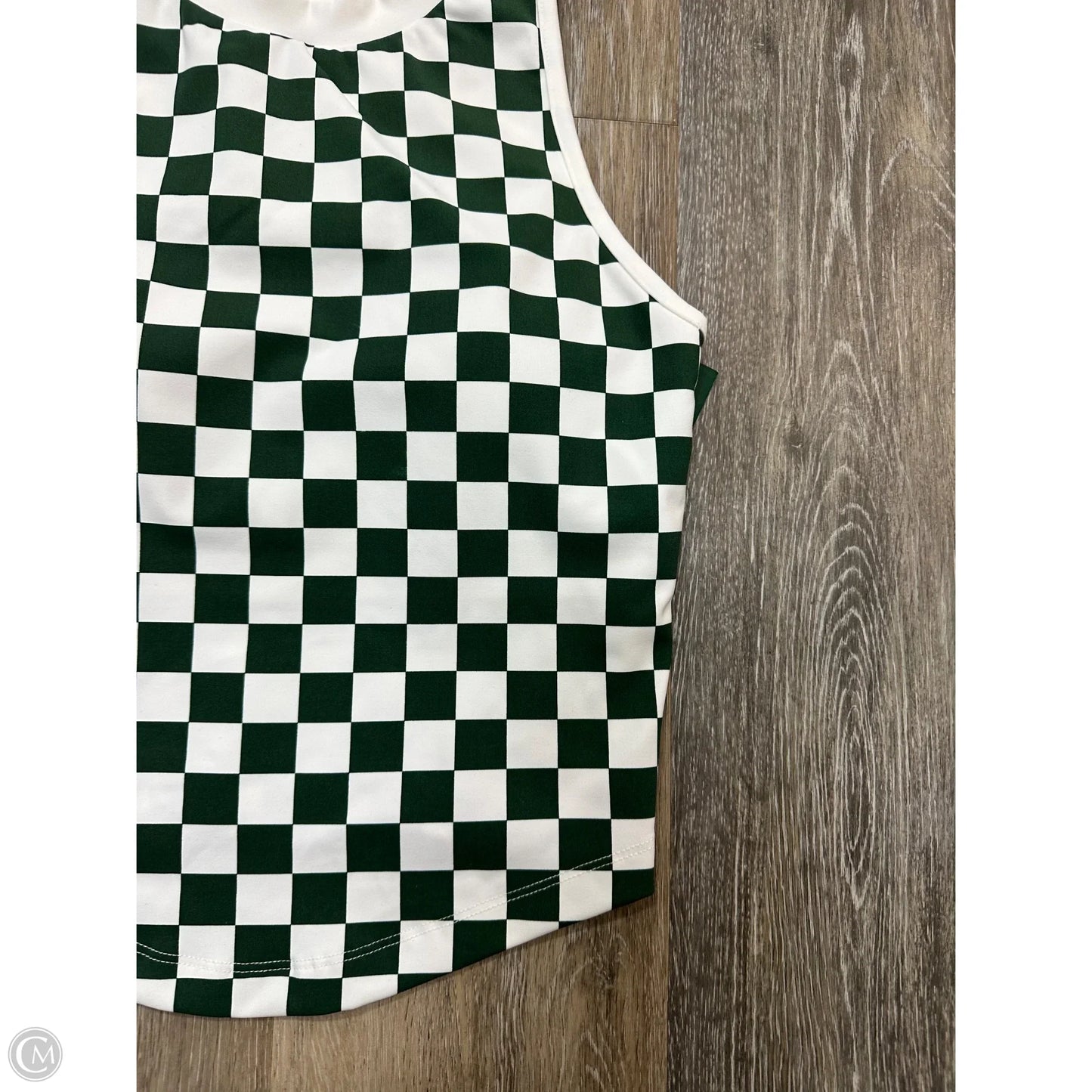 Tank Top By Fore All In Green & White, Size: Xs