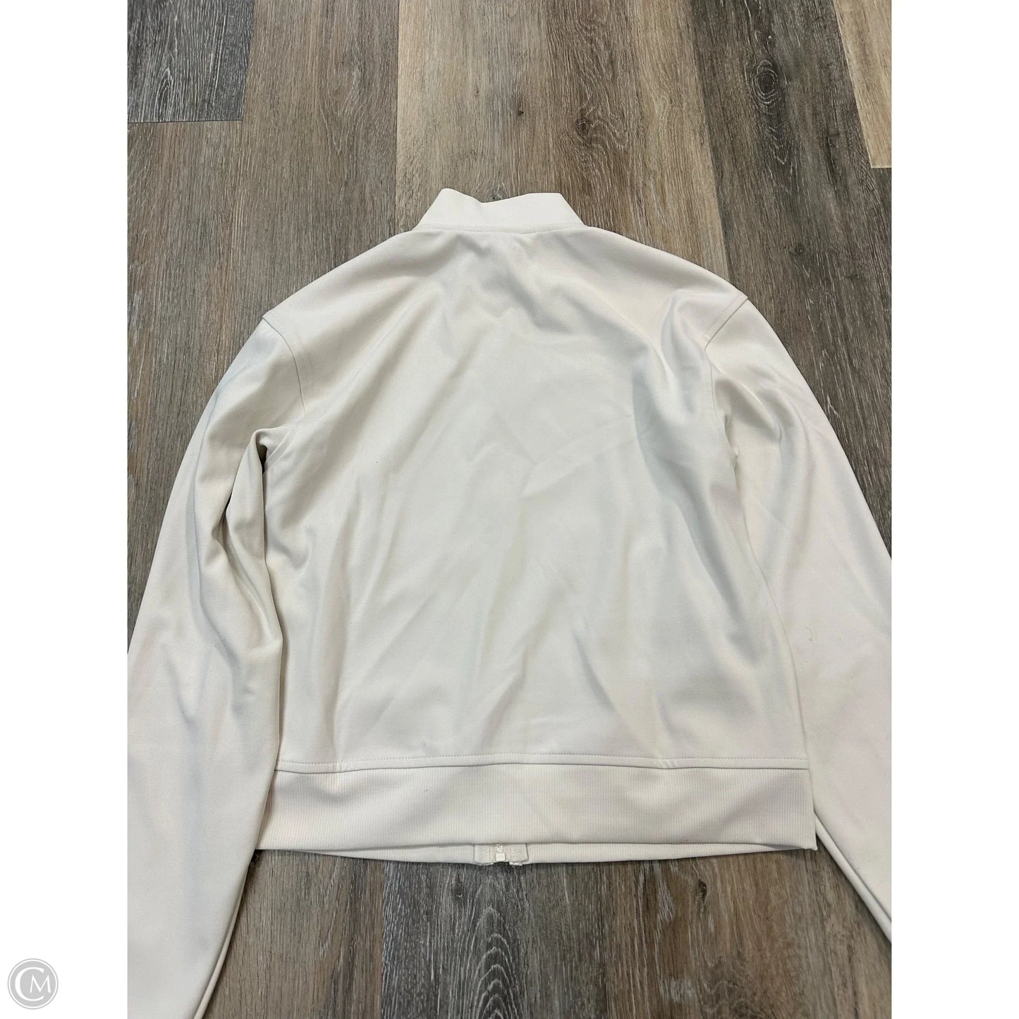 Athletic Top Long Sleeve Collar By Athleta In White, Size: S