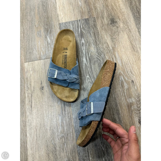 Shoes Flats By Birkenstock In Blue, Size: 9