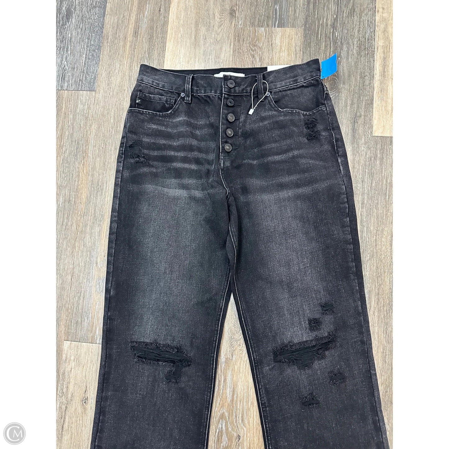 Jeans Straight By Kancan In Black Denim, Size: 8