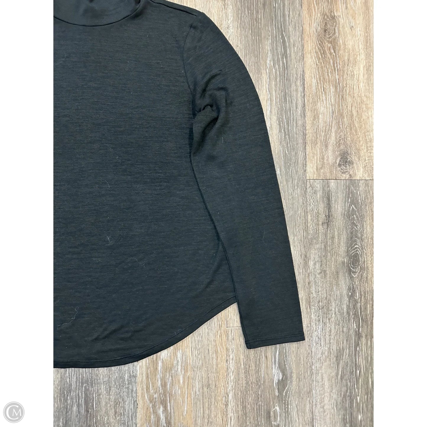 Top Long Sleeve By Banana Republic In Black, Size: L