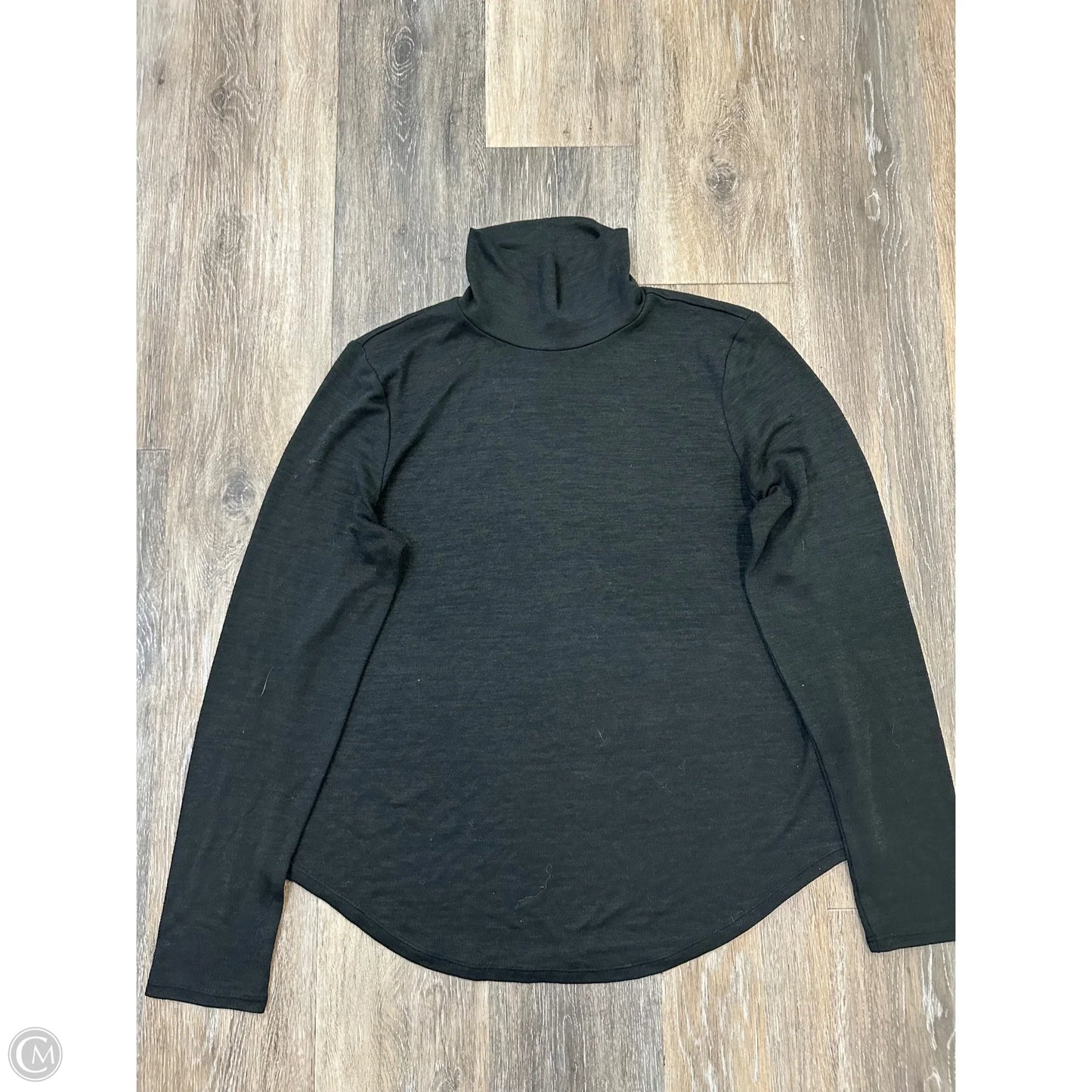 Top Long Sleeve By Banana Republic In Black, Size: L