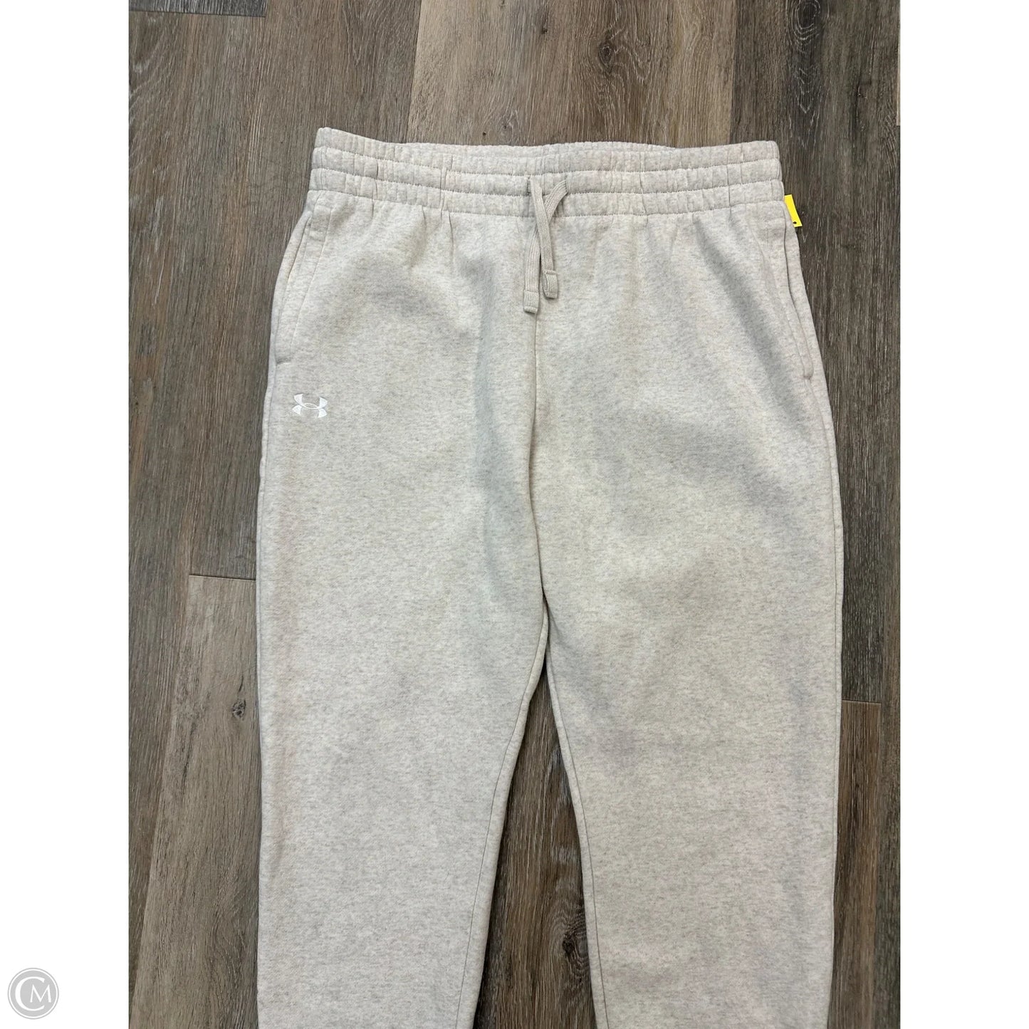 Athletic Pants By Under Armour In Cream, Size: L