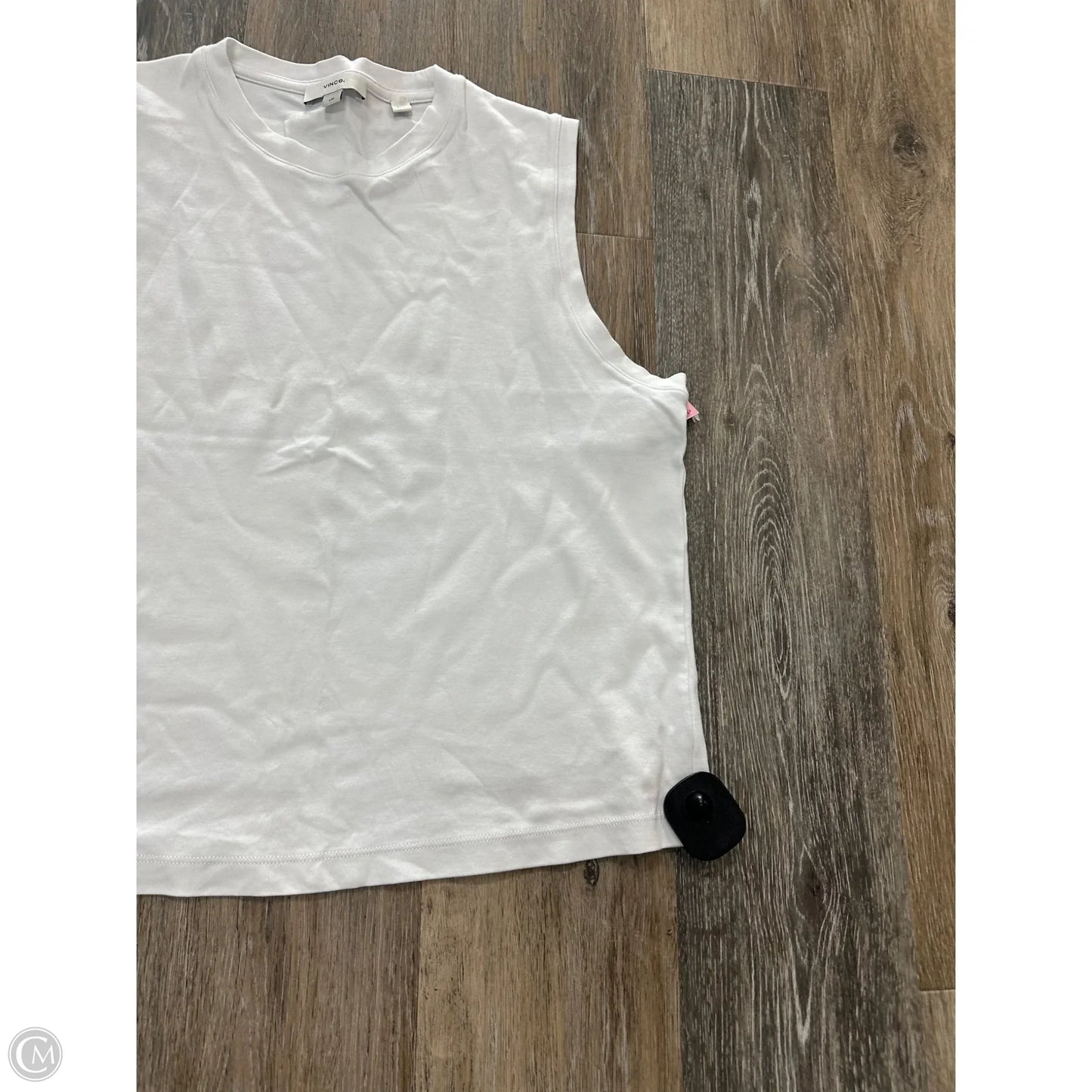 Top Sleeveless By Vince In White, Size: L