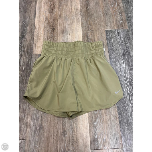 Athletic Shorts By Nike Apparel In Green, Size: L