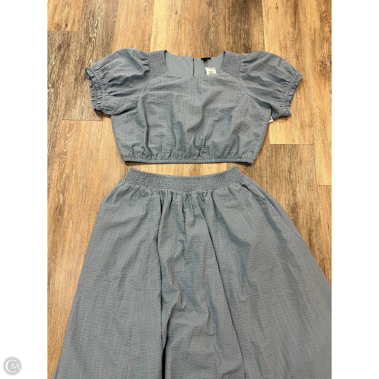 Skirt Set 2pc By Torrid In Blue, Size: 2x
