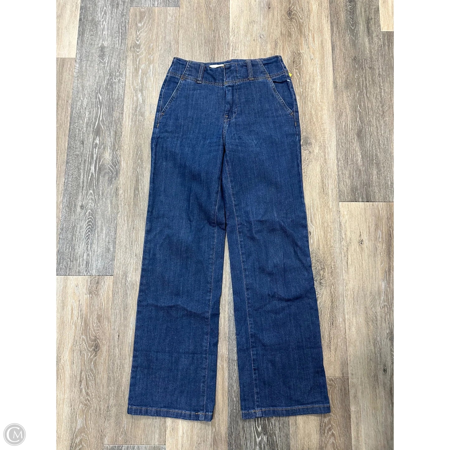 Jeans Wide Leg By Pilcro In Blue Denim, Size: 0p