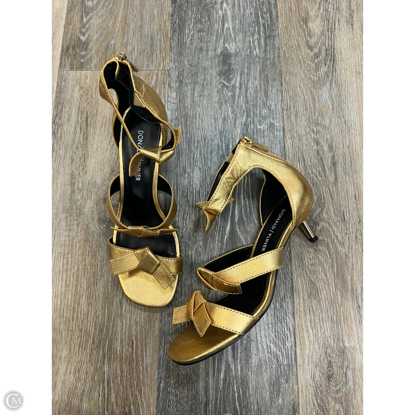 Shoes Heels Kitten By Donald Pliner In Gold, Size: 6