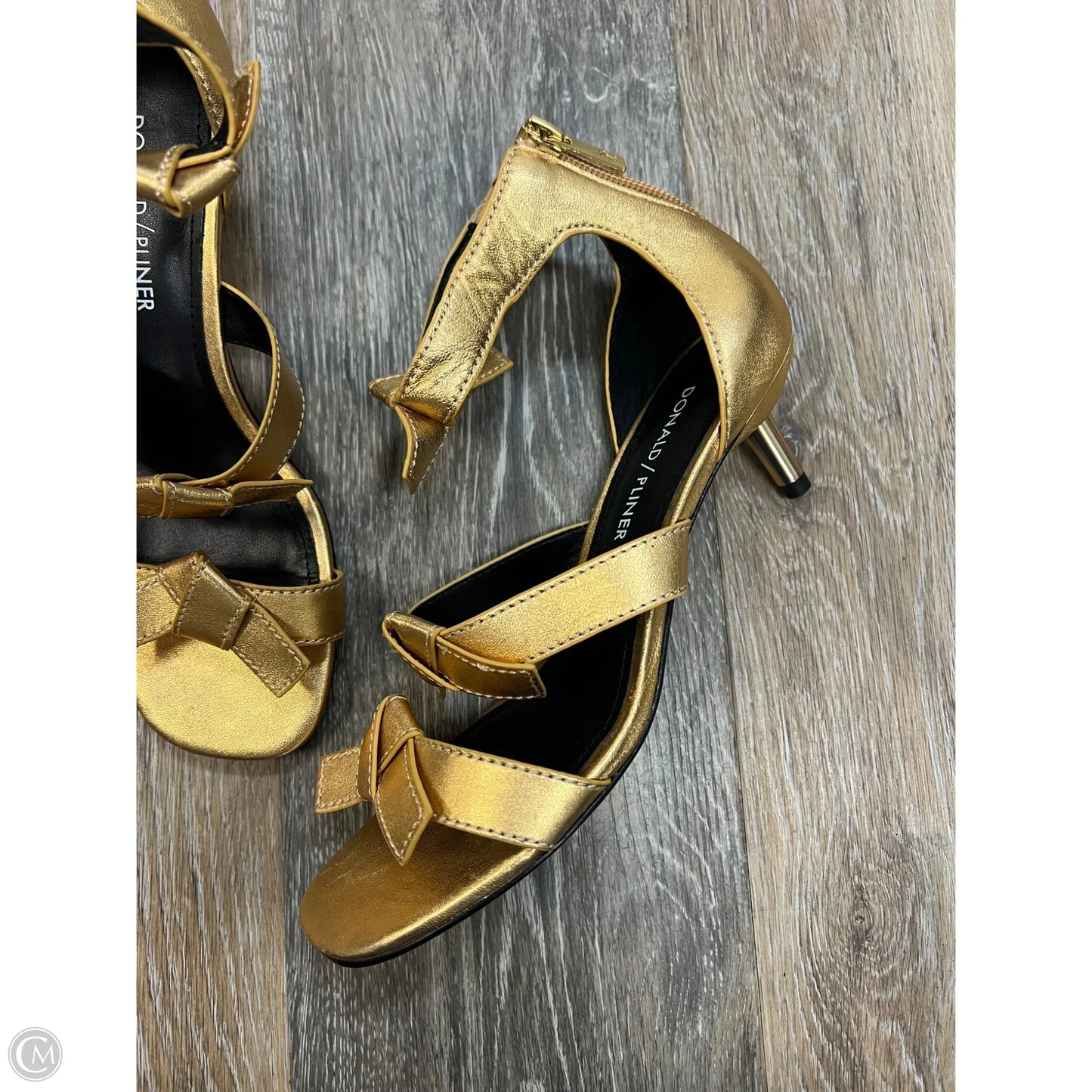 Shoes Heels Kitten By Donald Pliner In Gold, Size: 6