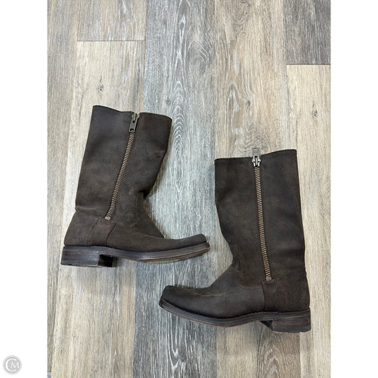 Boots Designer By Frye In Brown, Size: 7.5