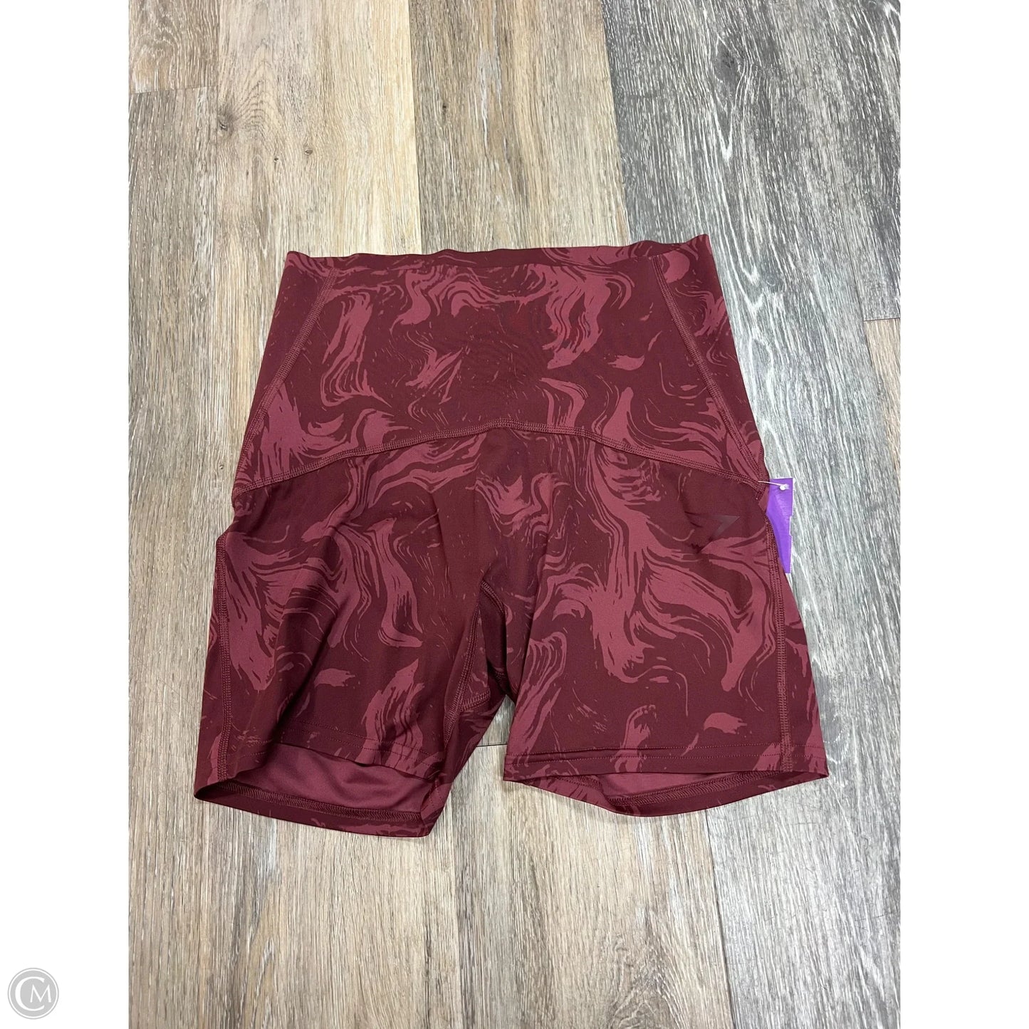 Athletic Shorts By Gym Shark In Maroon, Size: M