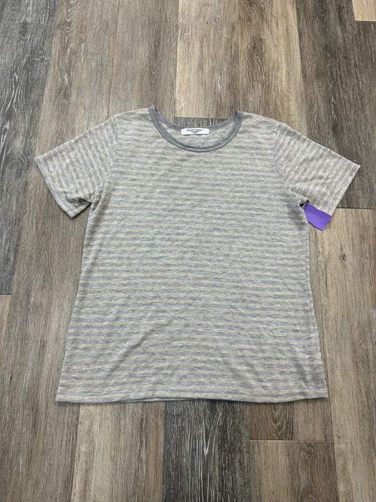 Top Short Sleeve By Project Social Tee In Striped Pattern, Size: M