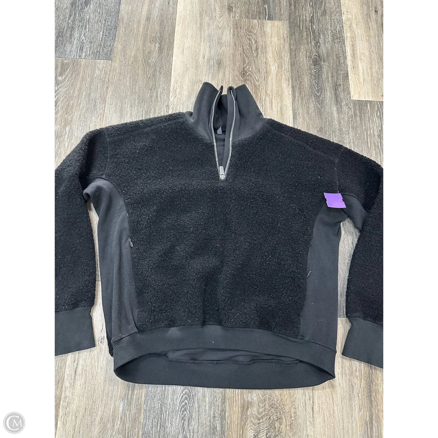 Sweatshirt Collar By Lululemon In Black, Size: 4