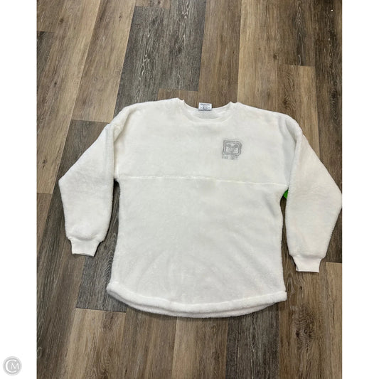 Sweatshirt Crewneck By Disney Store In White, Size: M