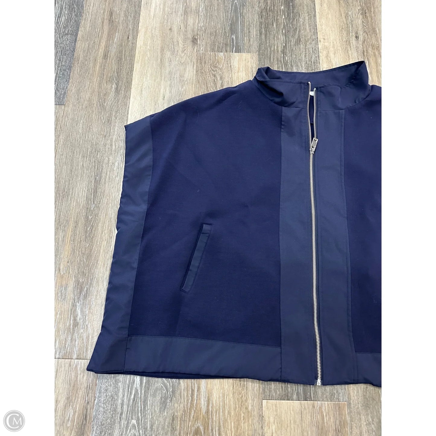 Athletic Top Short Sleeve By Joh Apparel In Navy, Size: S