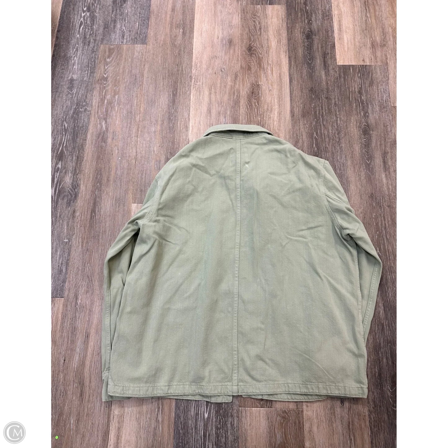 Jacket Shirt By Zara In Green, Size: L