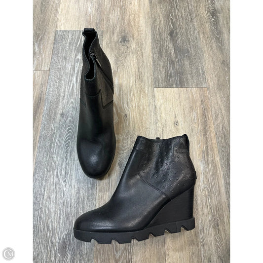 Boots Ankle Heels By Sorel In Black, Size: 10.5