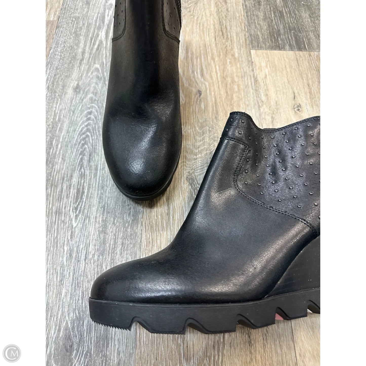 Boots Ankle Heels By Sorel In Black, Size: 10.5