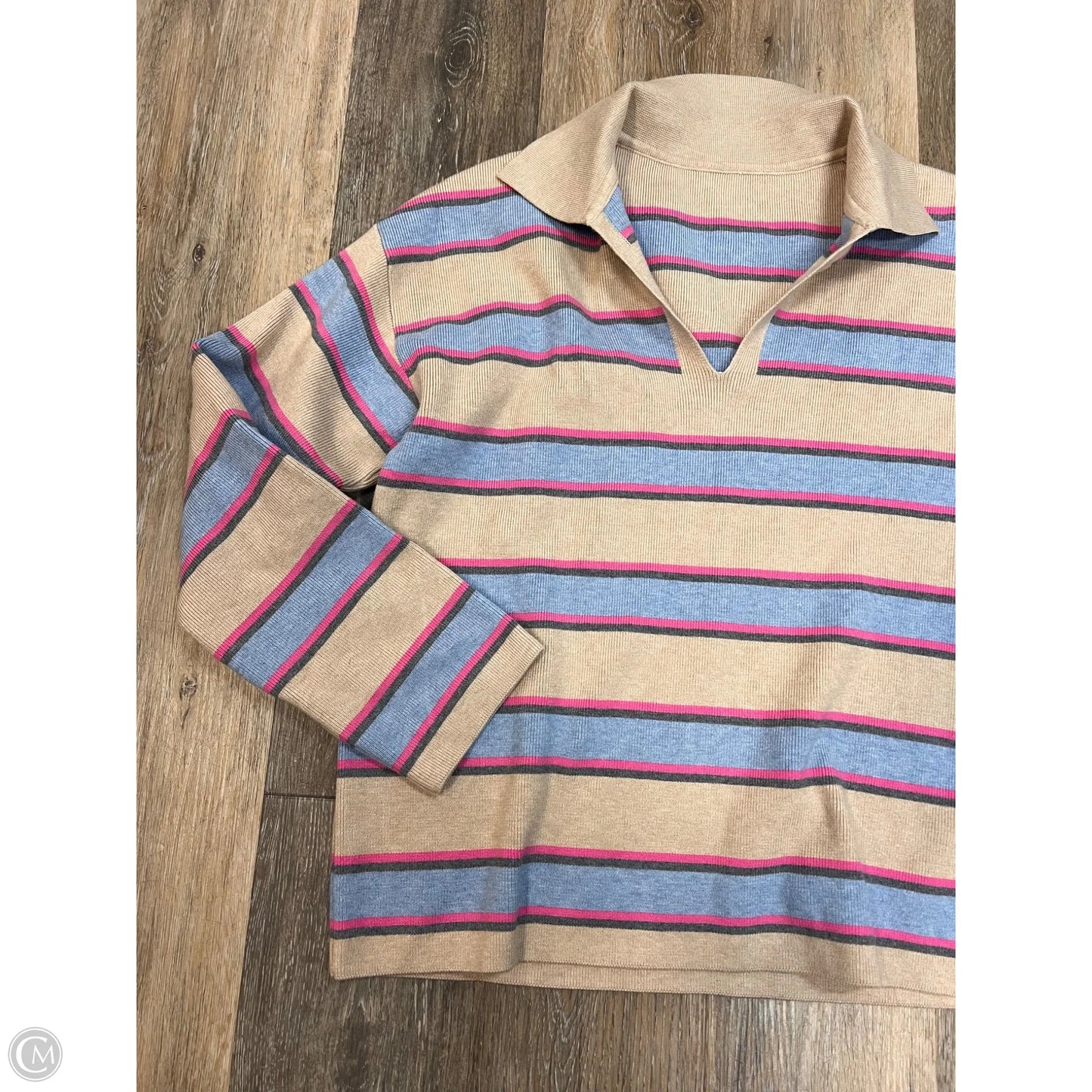 -Sweater By Cmc In Striped Pattern, Size: M