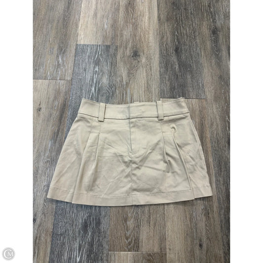 Skirt Mini & Short By Sunday Best In Tan, Size: 00