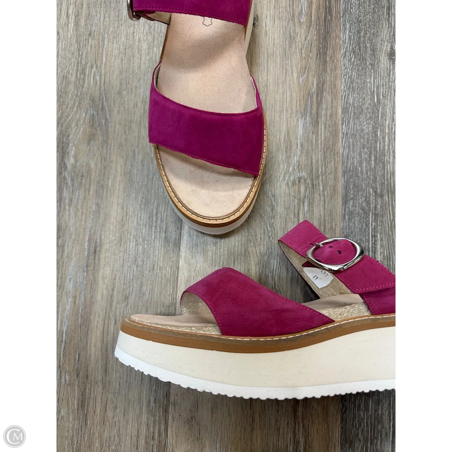 Sandals Heels Wedge By Naot In Purple, Size: 10