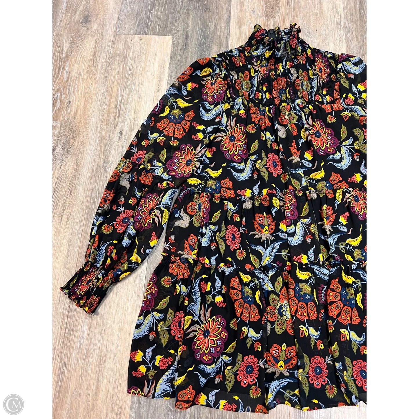 Dress Designer By Cinq à Sept In Black & Orange, Size: 4