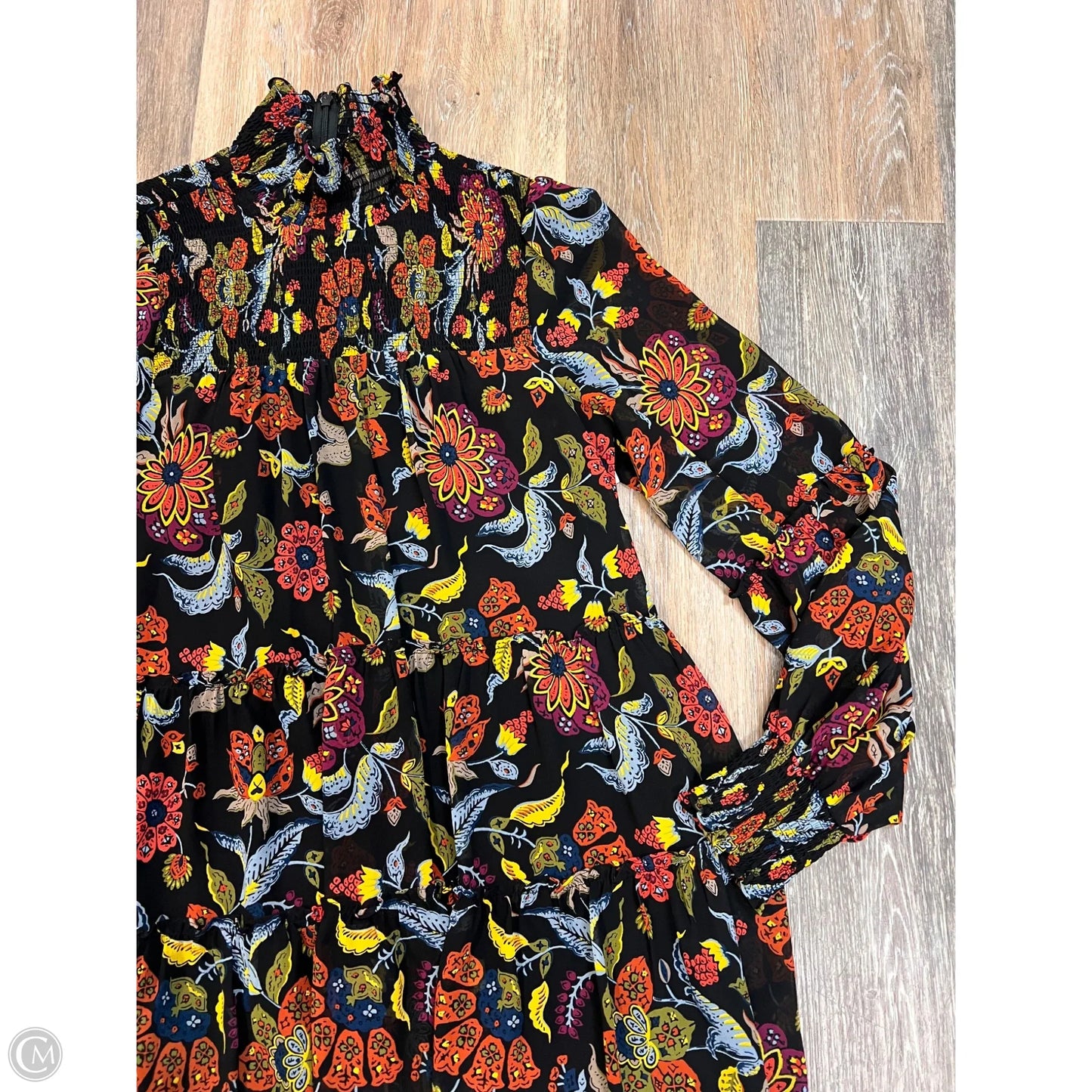 Dress Designer By Cinq à Sept In Black & Orange, Size: 4