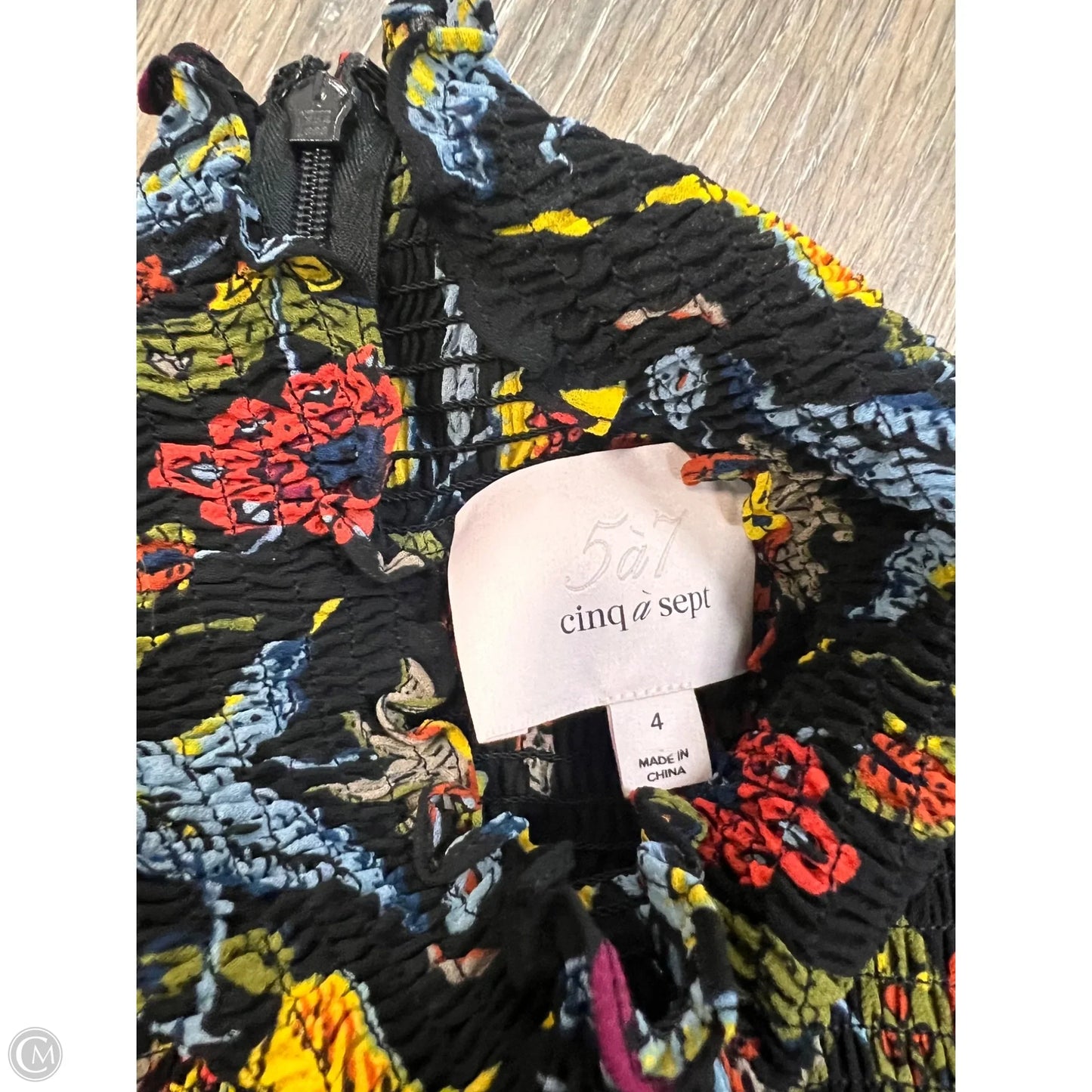 Dress Designer By Cinq à Sept In Black & Orange, Size: 4