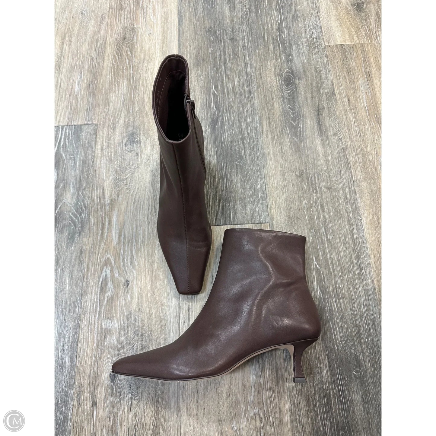 Boots Ankle Heels By Gianni Bini In Brown, Size: 9.5