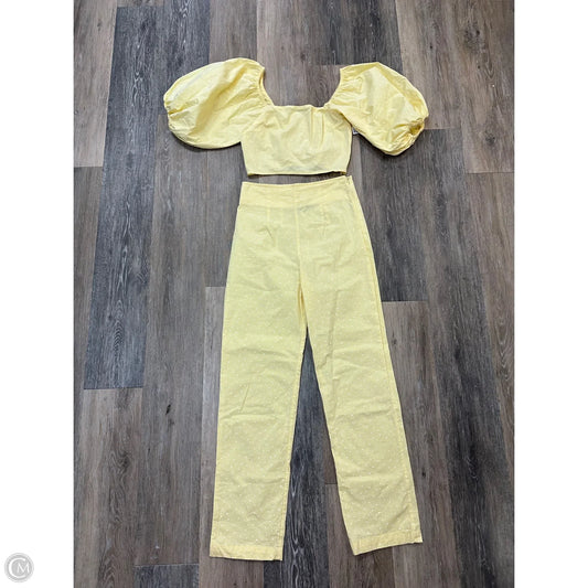 Pants Set 2pc By Billabong In Yellow, Size: S