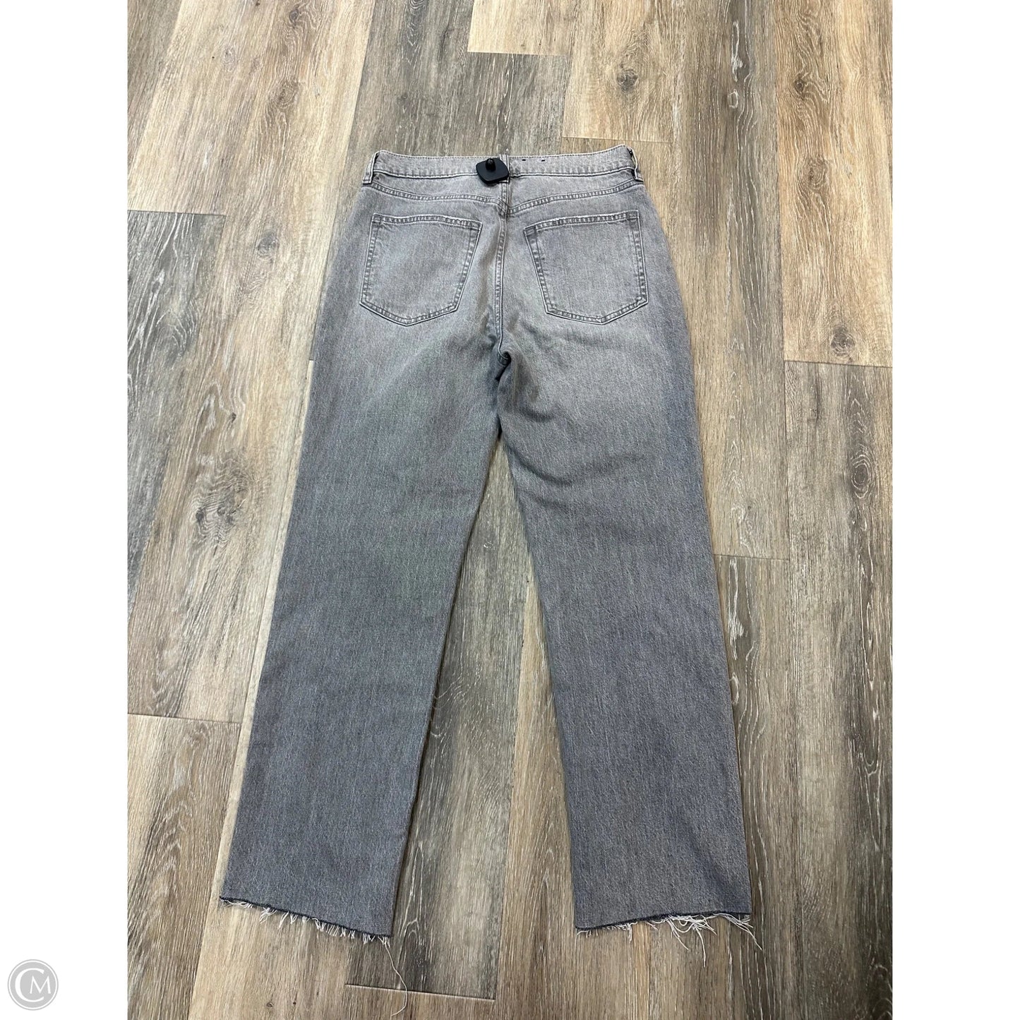 Jeans Straight By Gap In Grey Denim, Size: 6