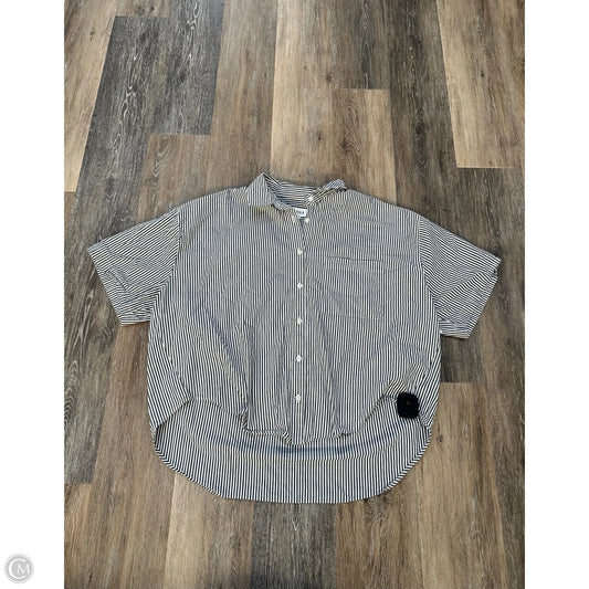 Top Short Sleeve By Pistola In Striped Pattern, Size: M