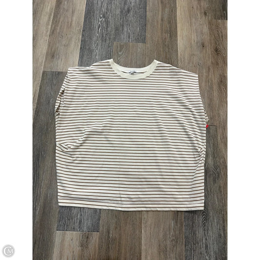 Top Short Sleeve By Pistola In Striped Pattern, Size: M