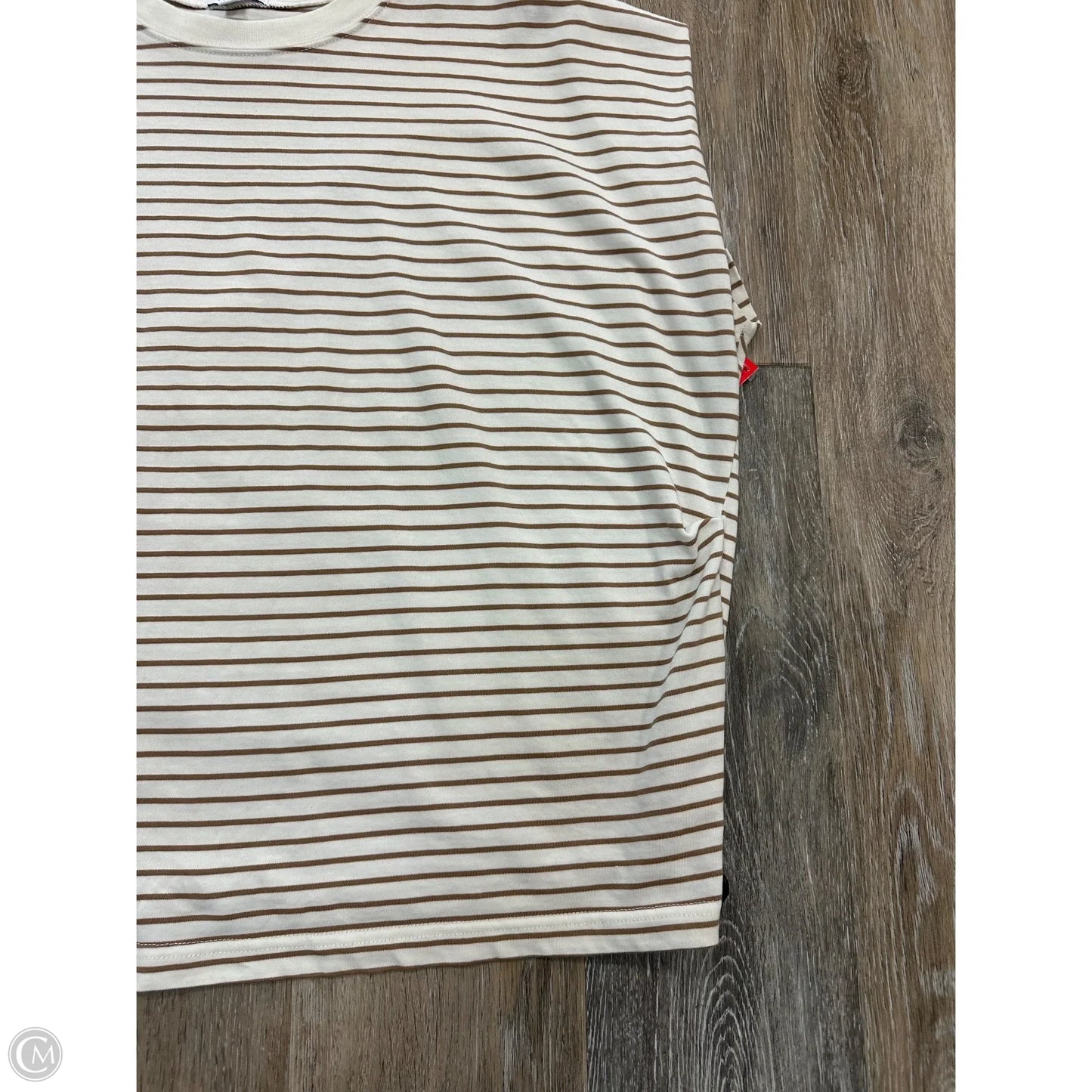 Top Short Sleeve By Pistola In Striped Pattern, Size: M