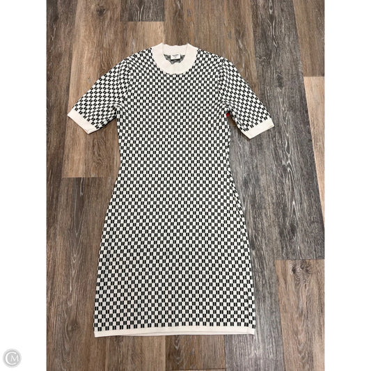 Dress Casual Midi By Abercrombie And Fitch In Green & White, Size: M