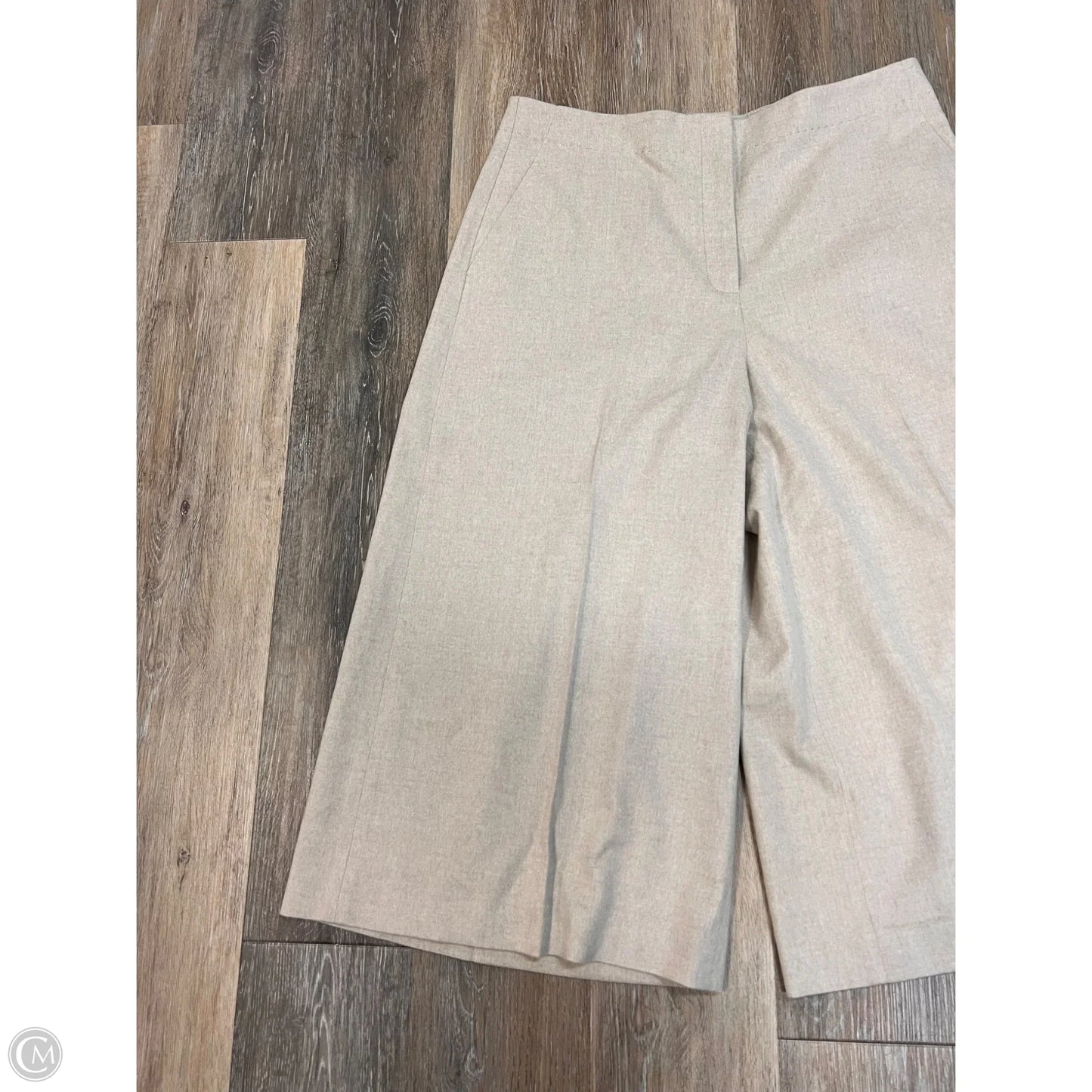 Pants Cropped Designer By Lafayette 148 In Taupe, Size: 12